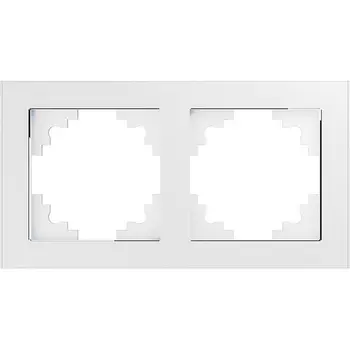 Рамка на 2 поста (белый) Stekker Катрин 39255