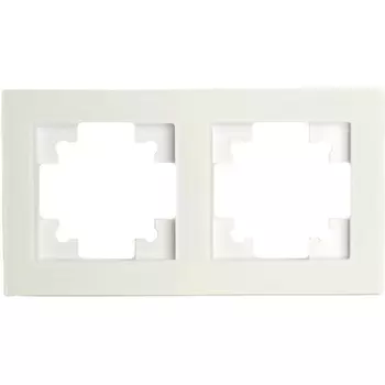 Рамка на 2 поста (белый) Stekker Катрин 49595