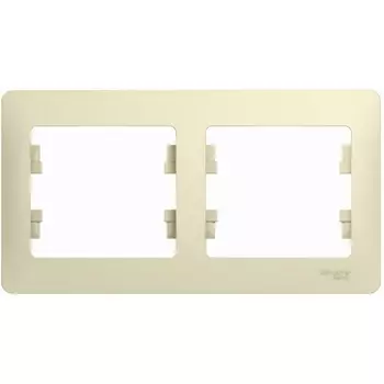 Рамка на 2 поста (бежевый) Systeme Electric GSL000202