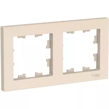 Рамка на 2 поста (бежевый) Systeme Electric AtlasDesign ATN000202