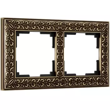 Рамка на 2 поста (бронза) W0021512 (a050947) (Werkel)