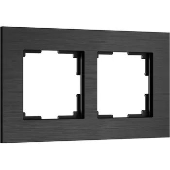 Рамка на 2 поста (черный алюминий) Werkel W0023508 (a066330)