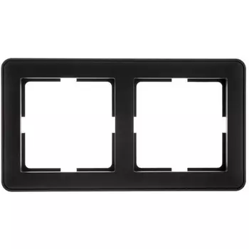 Рамка на 2 поста (черный бархат) Systeme Electric W59 KD-2-68