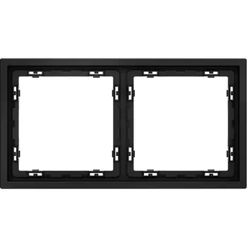 Рамка на 2 поста (черный матовый) Voltum S70 VLS100208