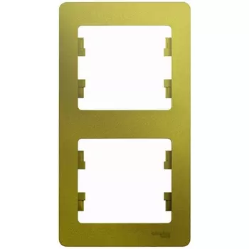 Рамка на 2 поста (фисташковый) Systeme Electric Glossa GSL001006