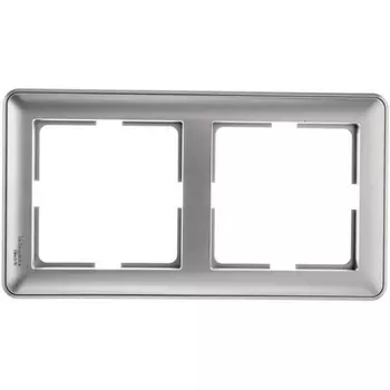 Рамка на 2 поста (хром) Systeme Electric W59 KD-2-58