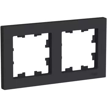 Рамка на 2 поста (карбон) Systeme Electric AtlasDesign ATN001002