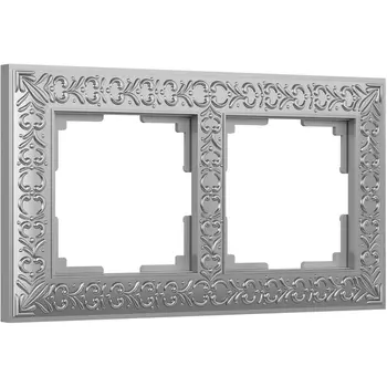 Рамка на 2 поста (матовый хром) Werkel WL07-Frame-02 (a046426)