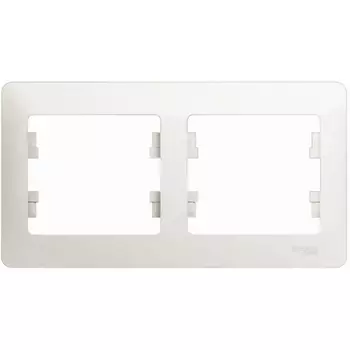 Рамка на 2 поста (перламутровый) Systeme Electric Glossa GSL000602