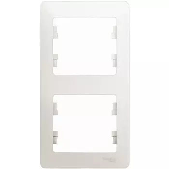 Рамка на 2 поста (перламутровый) Systeme Electric Glossa GSL000606