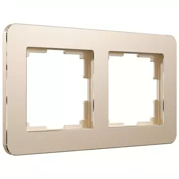 Рамка на 2 поста Platinum (шампань) Werkel W0022611 (a059214)