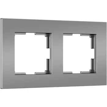 Рамка на 2 поста (серебро софт) Werkel W0022965 (a062813)