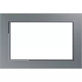 Рамка на 2 поста (серебро) Stekker Катрин 39568