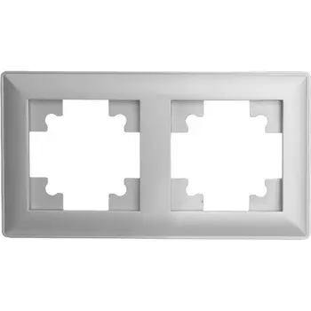 Рамка на 2 поста (серебро) Stekker Катрин 39798