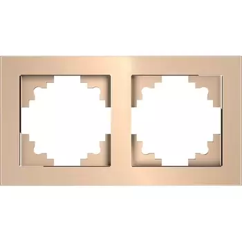 Рамка на 2 поста (шампань) Stekker Катрин 39528