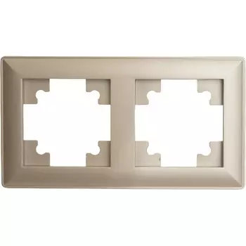 Рамка на 2 поста (шампань) Stekker Катрин 39803