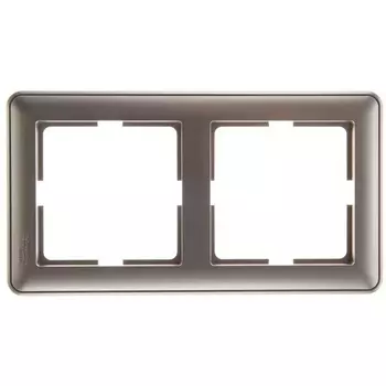Рамка на 2 поста (шампань) Systeme Electric W59 KD-2-48