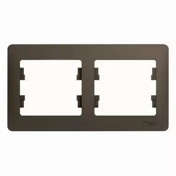 Рамка на 2 поста (шоколад) Systeme Electric Glossa GSL000802