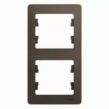 Рамка на 2 поста (шоколад) Systeme Electric Glossa GSL000806