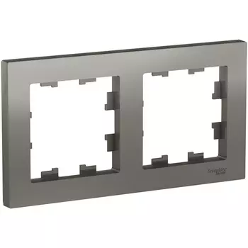 Рамка на 2 поста (сталь) Systeme Electric AtlasDesign ATN000902