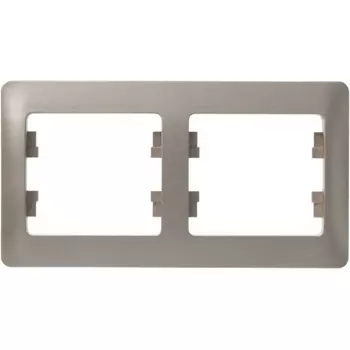 Рамка на 2 поста (титан) Systeme Electric GSL000402