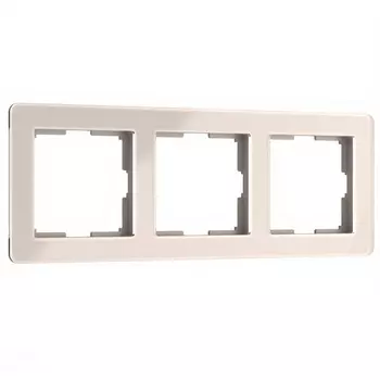 Рамка на 3 поста Acrylic (айвори) Werkel W0032743 (a060539)