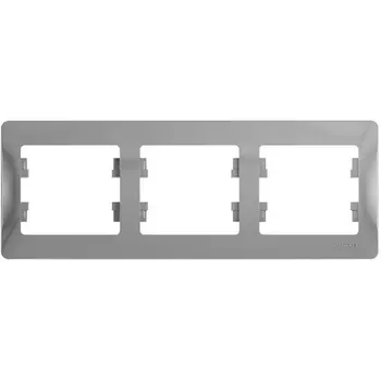 Рамка на 3 поста (алюминий) Systeme Electric GSL000303