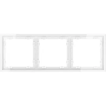 Рамка на 3 поста (белый глянцевый) Voltum S70 VLS100301