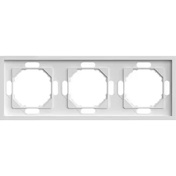 Рамка на 3 поста (белый) Stekker Эмили 49886