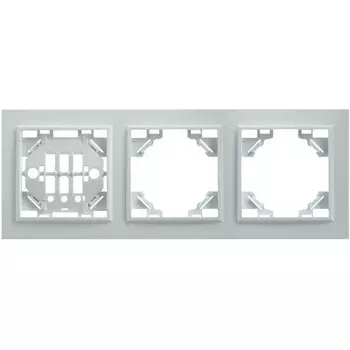 Рамка на 3 поста (белый) Stekker Эрна 39056