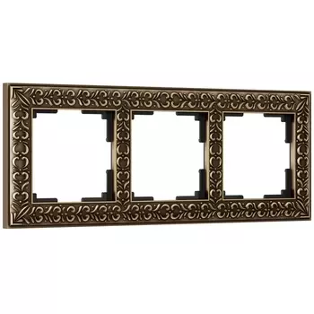 Рамка на 3 поста (бронза) W0031512 (a050943) (Werkel)