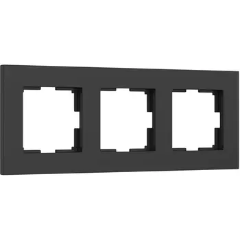 Рамка на 3 поста (черный софт) Werkel W0032908 (a062801)