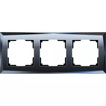 Рамка на 3 поста Diamant (черный) Werkel W0031208 (a051446)