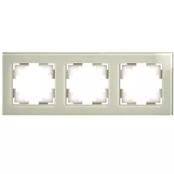 Рамка на 3 поста (дымчатый) Stekker Катрин 49035