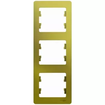 Рамка на 3 поста (фисташковый) Systeme Electric Glossa GSL001007