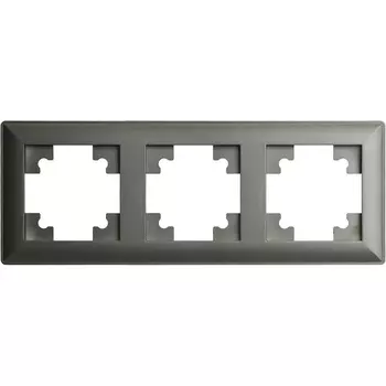 Рамка на 3 поста (графит) Stekker Катрин 39809