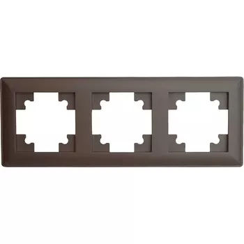 Рамка на 3 поста (коричневый) Stekker Катрин 39819