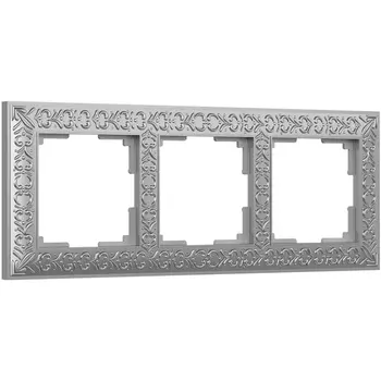 Рамка на 3 поста (матовый хром) Werkel WL07-Frame-03 (a046427)