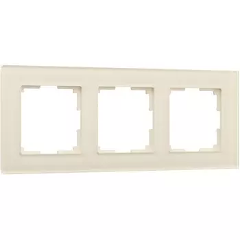 Рамка на 3 поста Favorit (молочный, стекло) Werkel W0031141 (a058815)