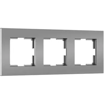 Рамка на 3 поста (серебро софт) Werkel W0032965 (a062815)