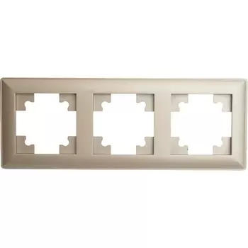 Рамка на 3 поста (шампань) Stekker Катрин 39804