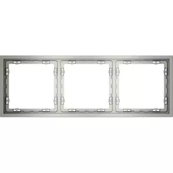 Рамка на 3 поста (сталь) Voltum S70 VLS100305