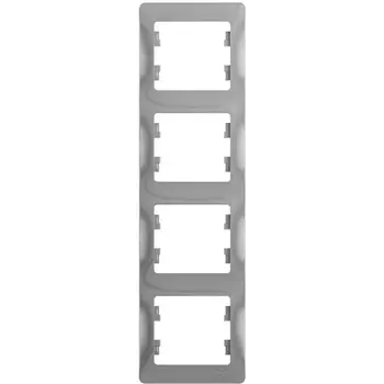 Рамка на 4 поста (алюминий) Systeme Electric GSL000308