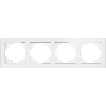 Рамка на 4 поста (белый) Stekker Катрин 39257