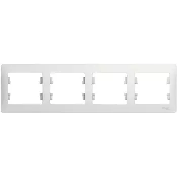 Рамка на 4 поста (белый) Systeme Electric GSL000104
