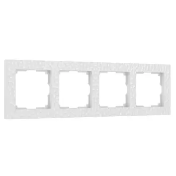 Рамка на 4 поста Hammer (белый) Werkel W0042401 (a052523)
