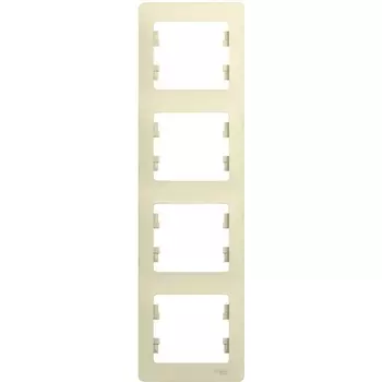 Рамка на 4 поста (бежевый) Systeme Electric GSL000208