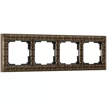 Рамка на 4 поста (бронза) (a050939) Werkel Antik бронза W0041512