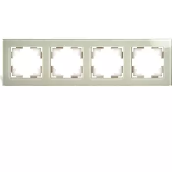 Рамка на 4 поста (дымчатый) Stekker Катрин 49037