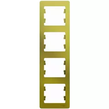 Рамка на 4 поста (фисташковый) Systeme Electric Glossa GSL001008